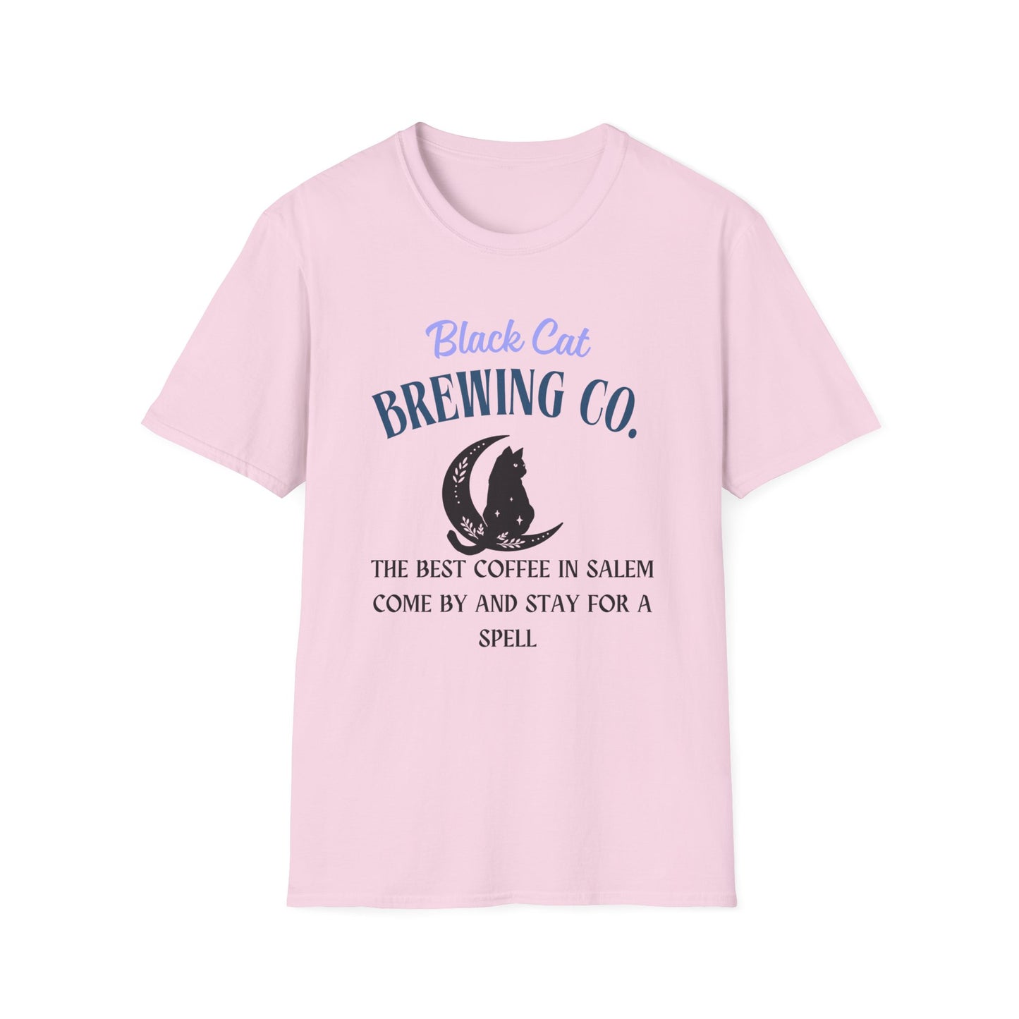 Black Cat Brewing Co Best Coffee in Salem Unisex Softstyle T-Shirt sizes S-5XL