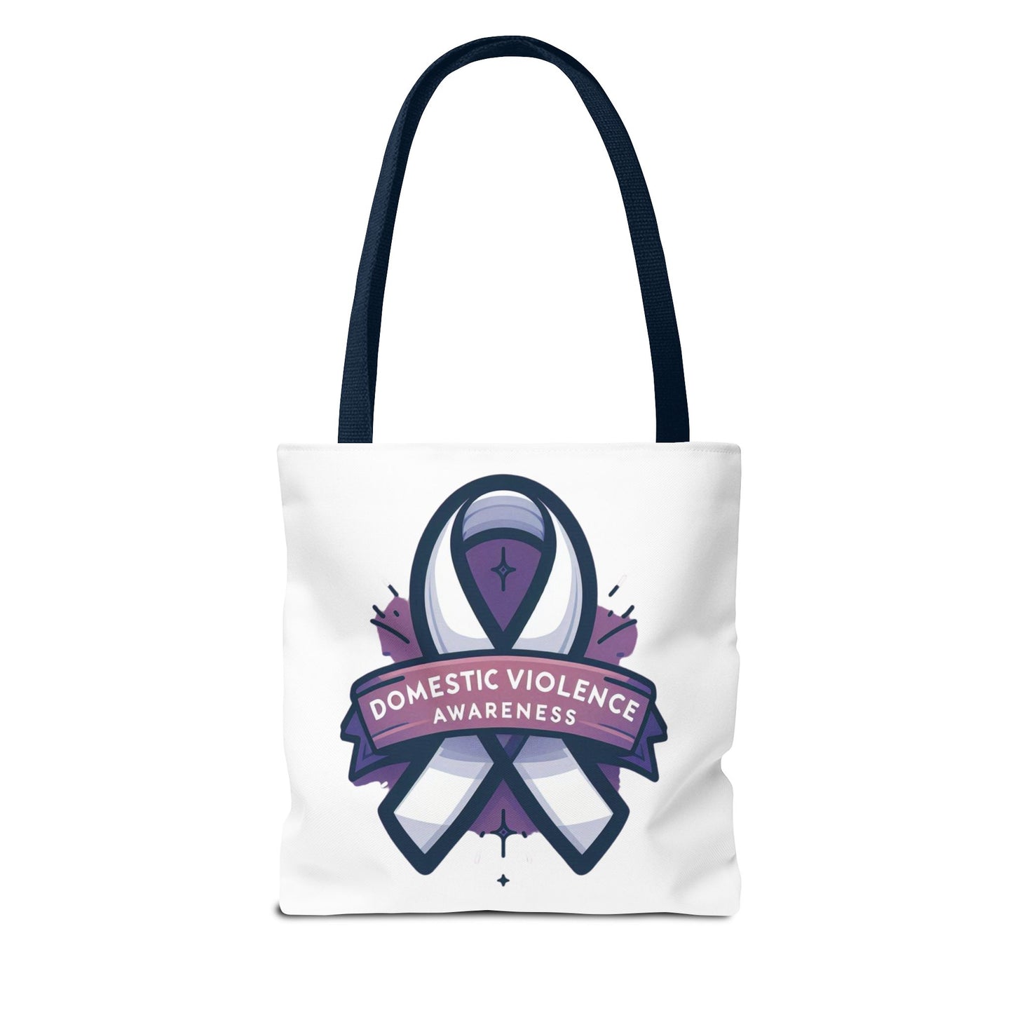 Domestic Violence Awareness Break The Silence Tote Bag 100% polyester All Over Print Medium Weight High Quality Fabric