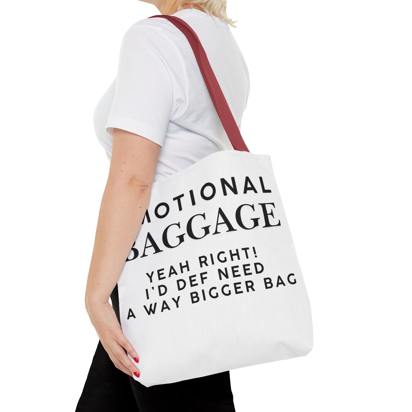 Emotional Baggage Funny Tote Bag  3 Sizes to choose from