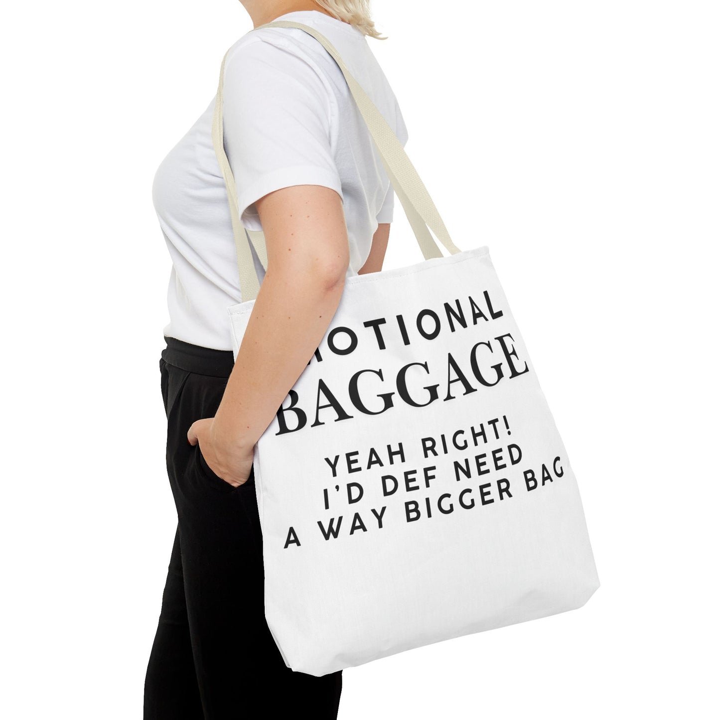 Emotional Baggage Funny Tote Bag  3 Sizes to choose from