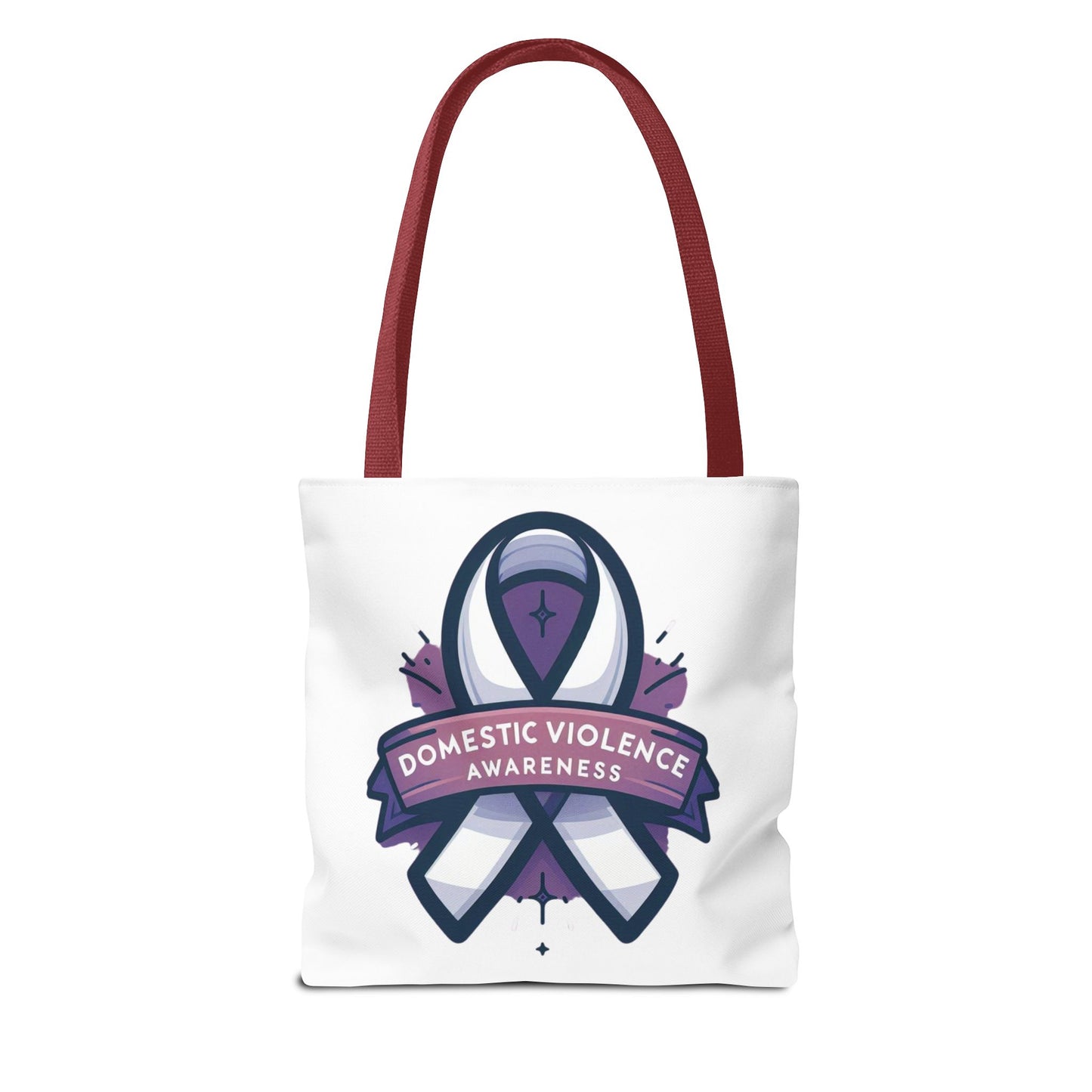 Domestic Violence Awareness Break The Silence Tote Bag 100% polyester All Over Print Medium Weight High Quality Fabric