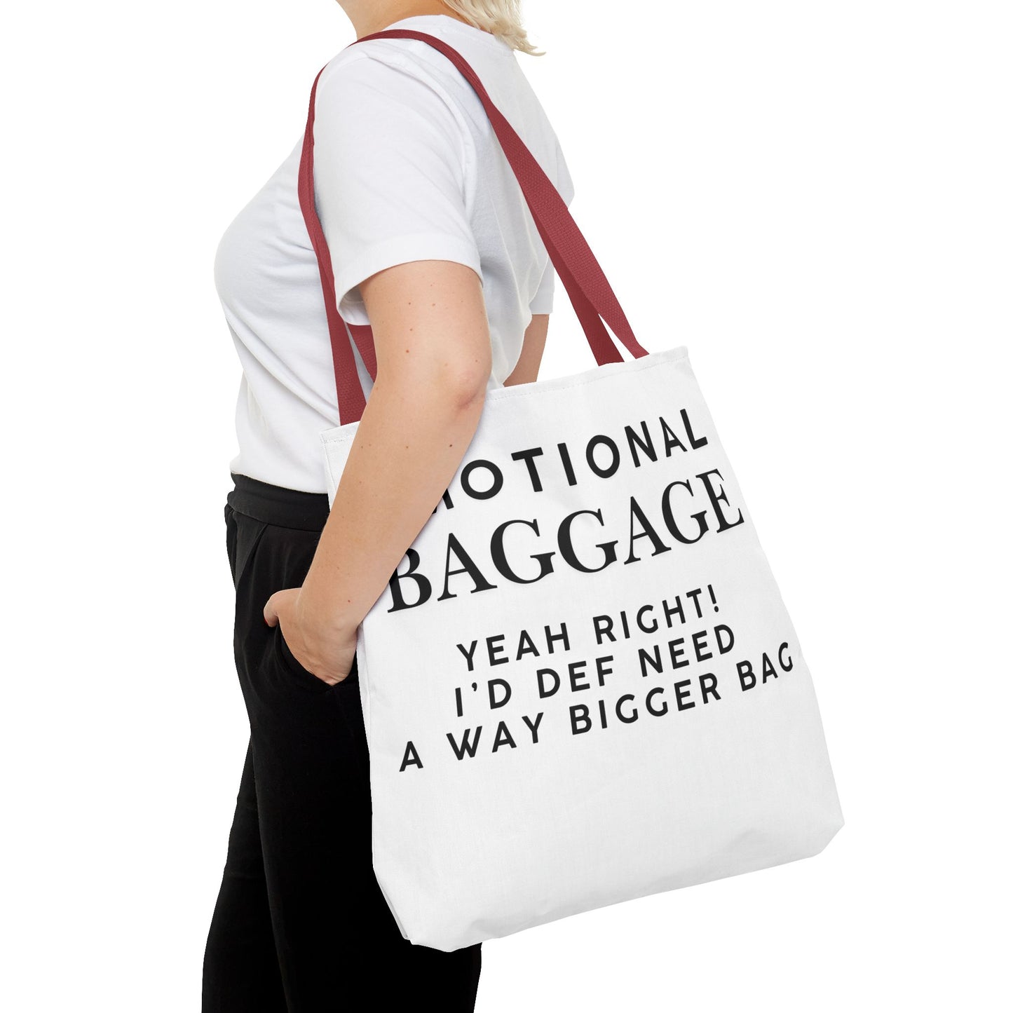 Emotional Baggage Funny Tote Bag  3 Sizes to choose from