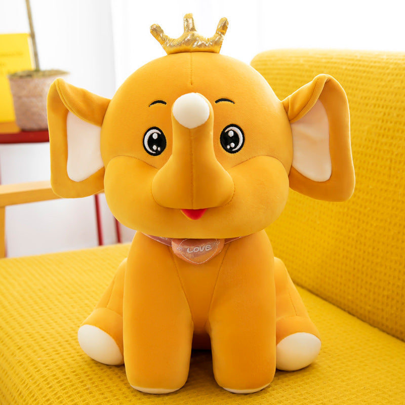 New Crown Elephant Doll Creative Doll Toy Animal Pillow various sizes and colors valentine's day new baby gift birthday gift