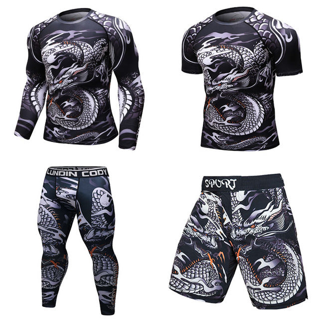 Sport MMA Rashguard Jiu Jitsu Compression Jersey and Pants Winter Layering Various Styles and Colors to Choose from sizes M-XXL