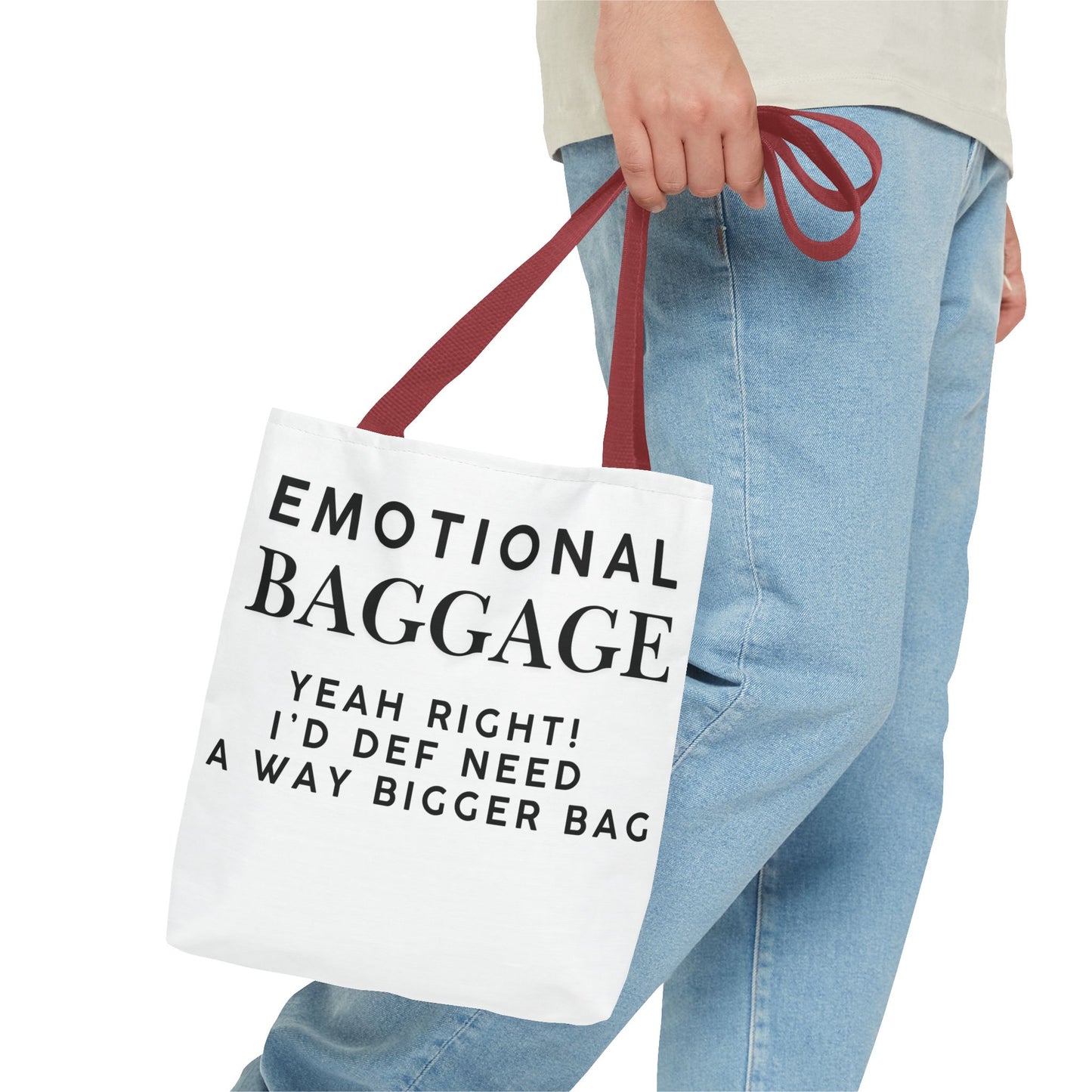 Emotional Baggage Funny Tote Bag  3 Sizes to choose from