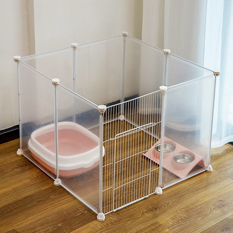 Pet Transparent Side Crate Cage Open Top and Closed Top Various Sizes