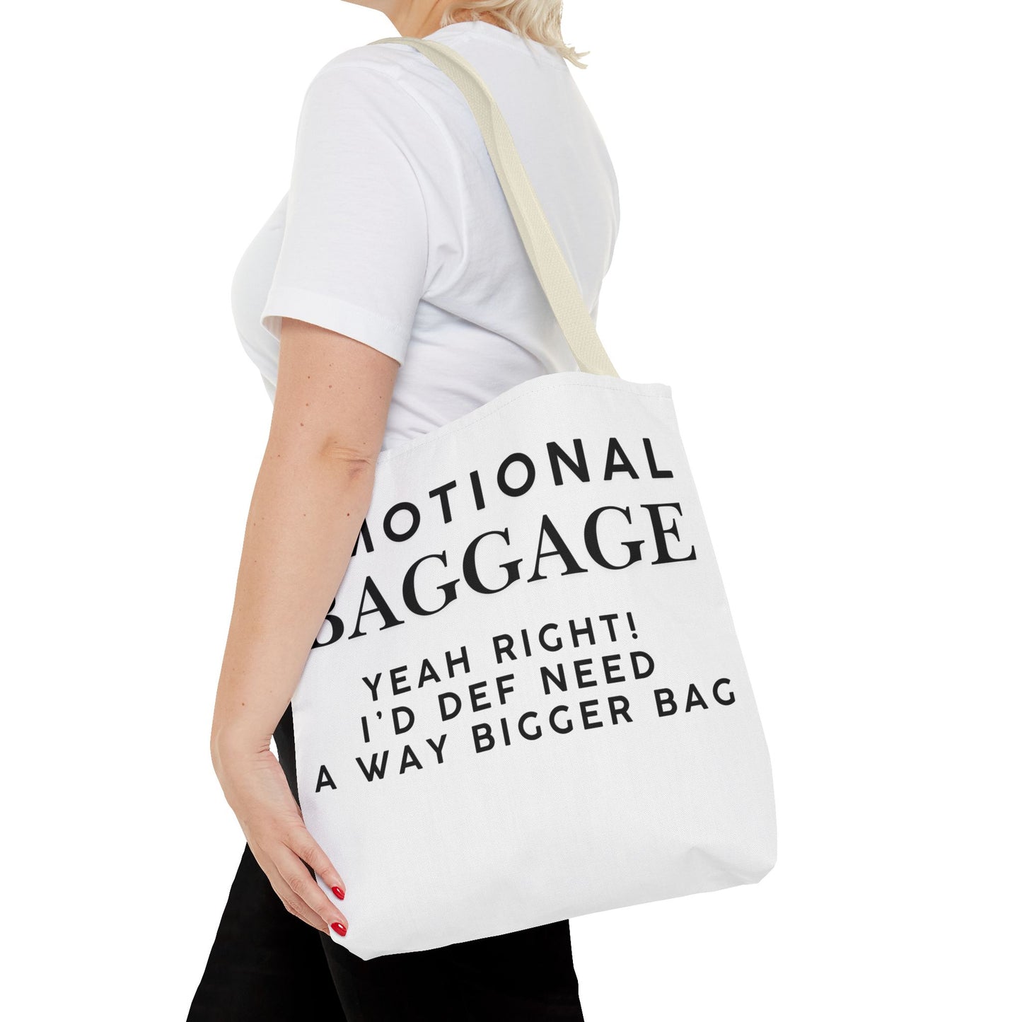 Emotional Baggage Funny Tote Bag  3 Sizes to choose from