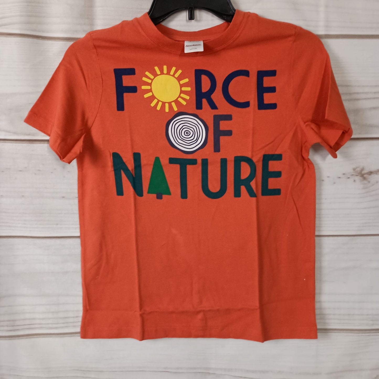 Hanna Andersson Force of Nature cotton tshirt size 8