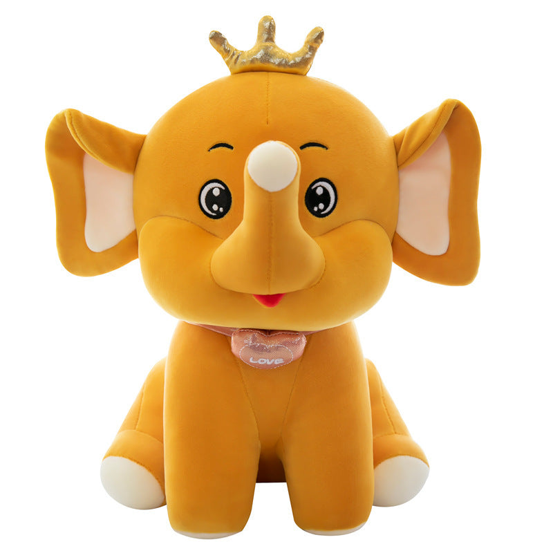 New Crown Elephant Doll Creative Doll Toy Animal Pillow various sizes and colors valentine's day new baby gift birthday gift