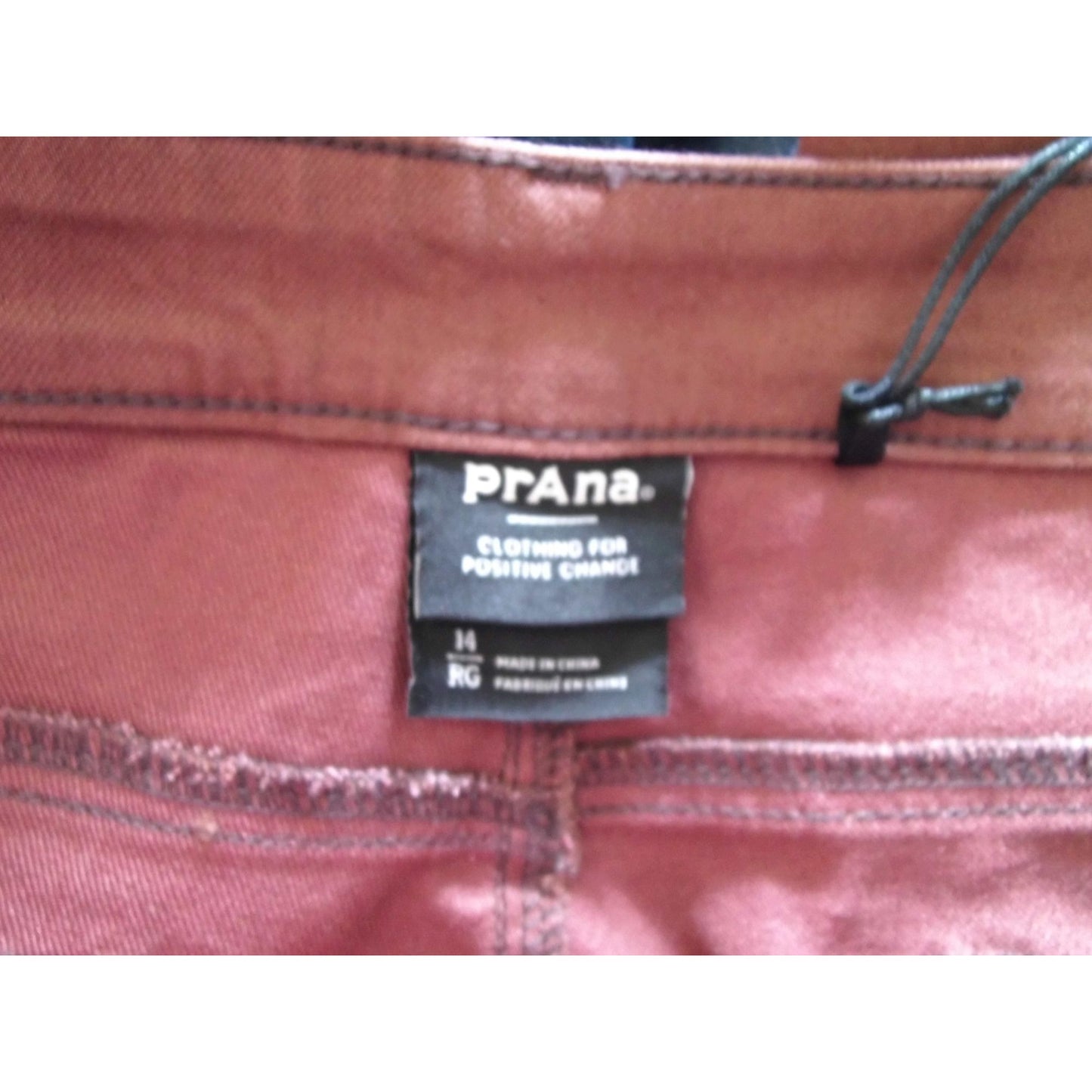 Prana Clothing for Positive Change organic cotton blend pants size 14