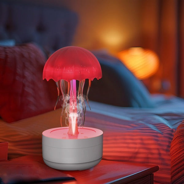 Jellyfish Humidifier Fragrance Diffuser Colorful Night Light Essential Oil Diffuser Home Bedroom Office Air Humidifier