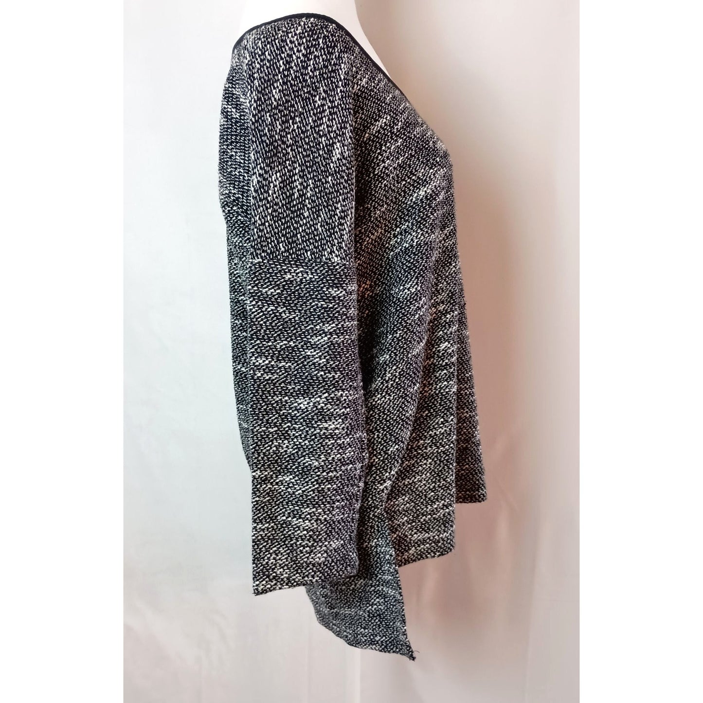 Soft Surroundings high low back zipper super soft sweater size M