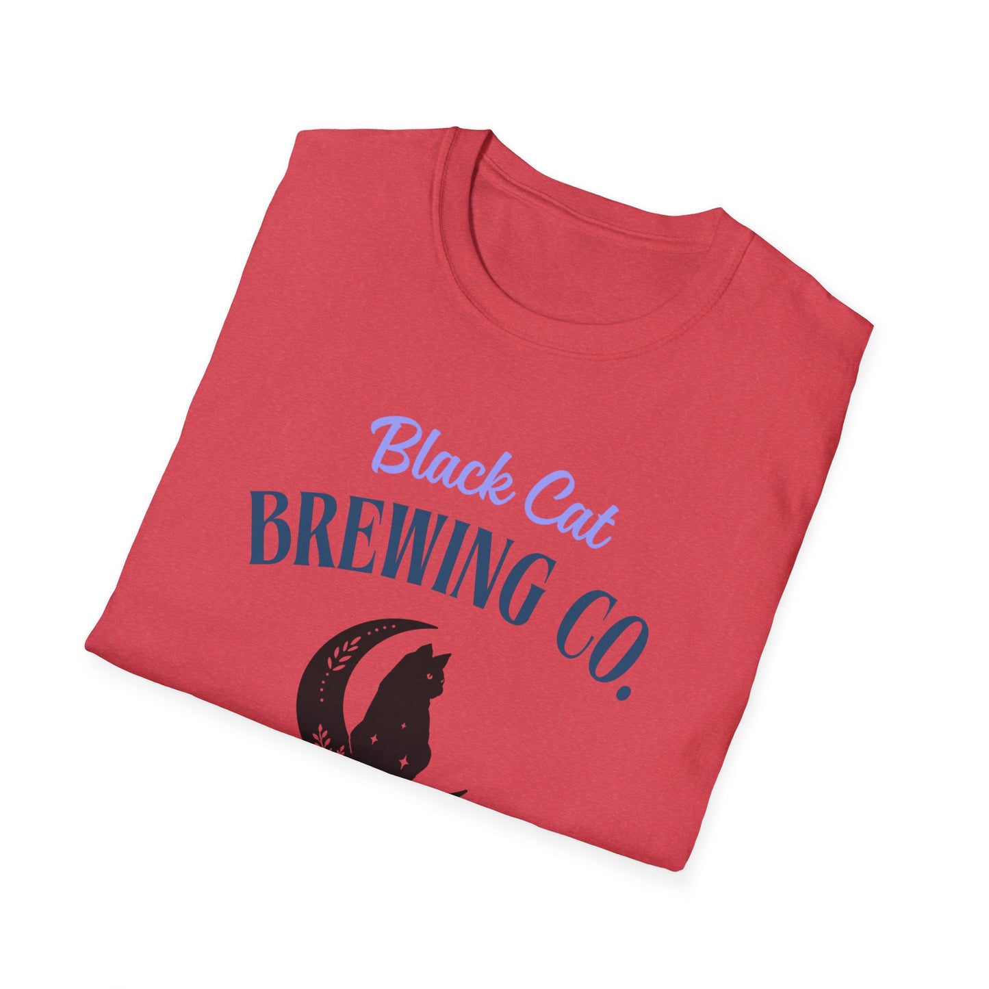 Black Cat Brewing Co Best Coffee in Salem Unisex Softstyle T-Shirt sizes S-5XL