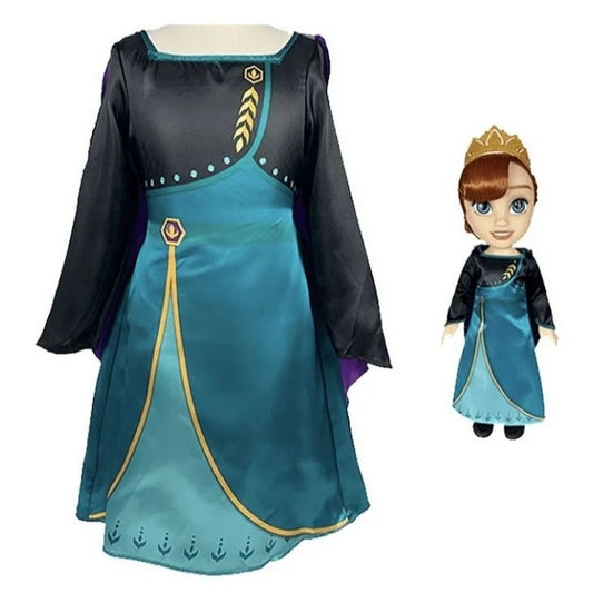 NEW Disney's Frozen Queen Anna 14 inch Toddler Doll with Dress up Outfit