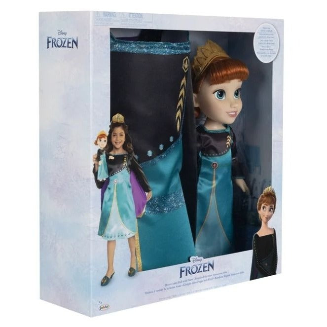 NEW Disney's Frozen Queen Anna 14 inch Toddler Doll with Dress up Outfit