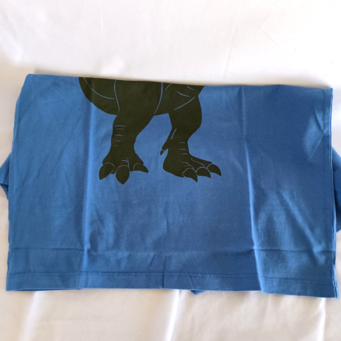 Hanna Andersson dinosaur t-shirt 100% cotton blue New size 8