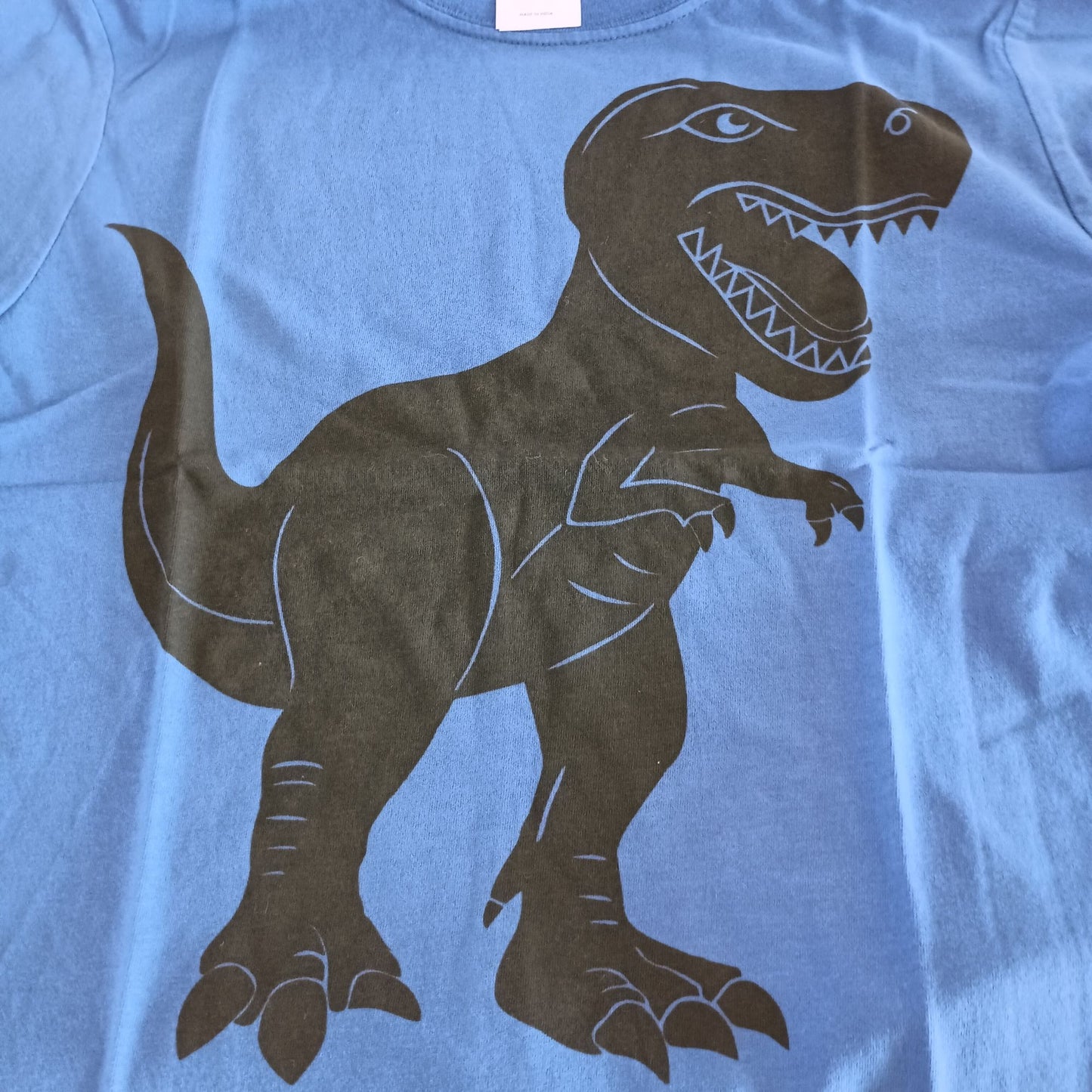 Hanna Andersson dinosaur t-shirt 100% cotton blue New size 8