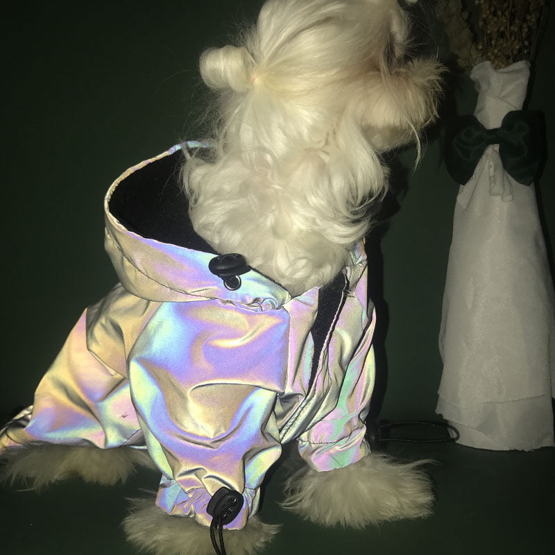 Pet Reflective Rain Jacket Cute Coat XS-7XL