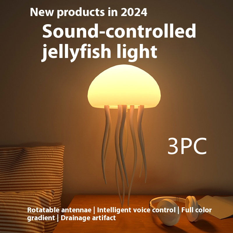 Jellyfish Mood Lamp LED Jellyfish Night Light Portable Jellyfish Lamp Jellyfish Decorations Smart Lamp For Bedside Desk