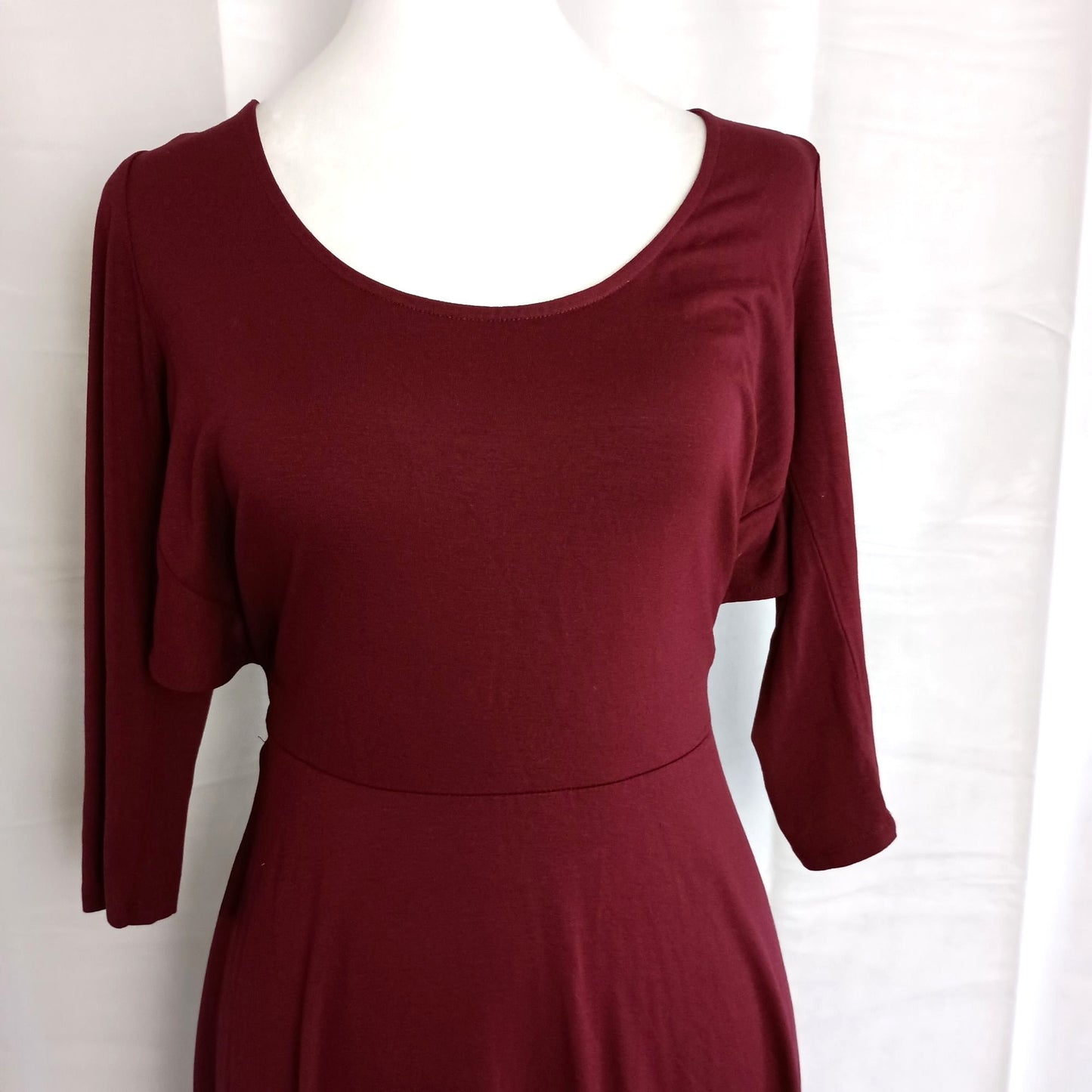 Tobi open back lace up detail burgundy cocktail party dress size L