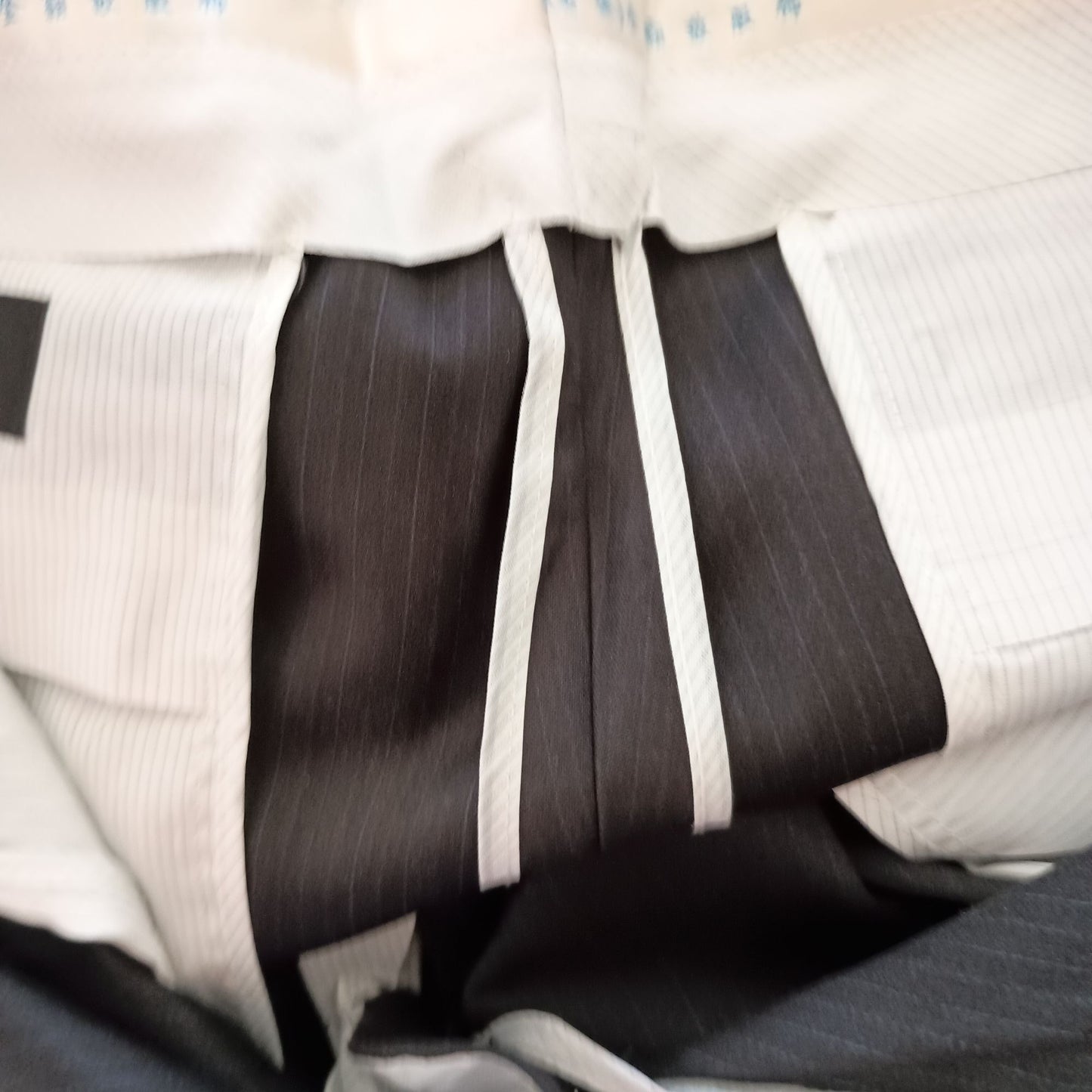 Custom Made men dress pants pleat front pinstripe 34x30