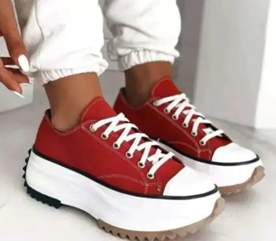 So Adorable! Canvas Platform Fashion Sneakers Casual Shoes  Sizes 35-43