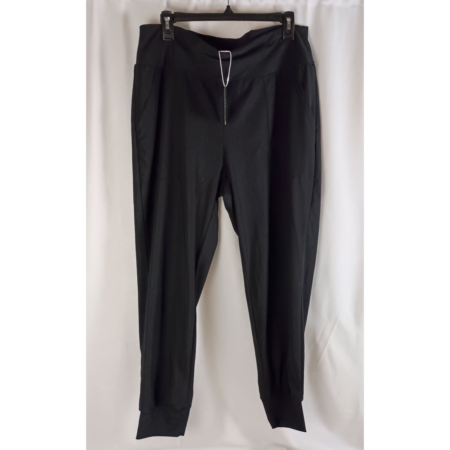 Halara Black High Waisted Plain Side Pocket Casual Joggers size XL