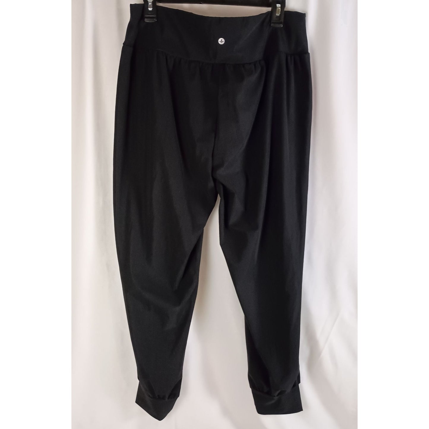 Halara Black High Waisted Plain Side Pocket Casual Joggers size XL