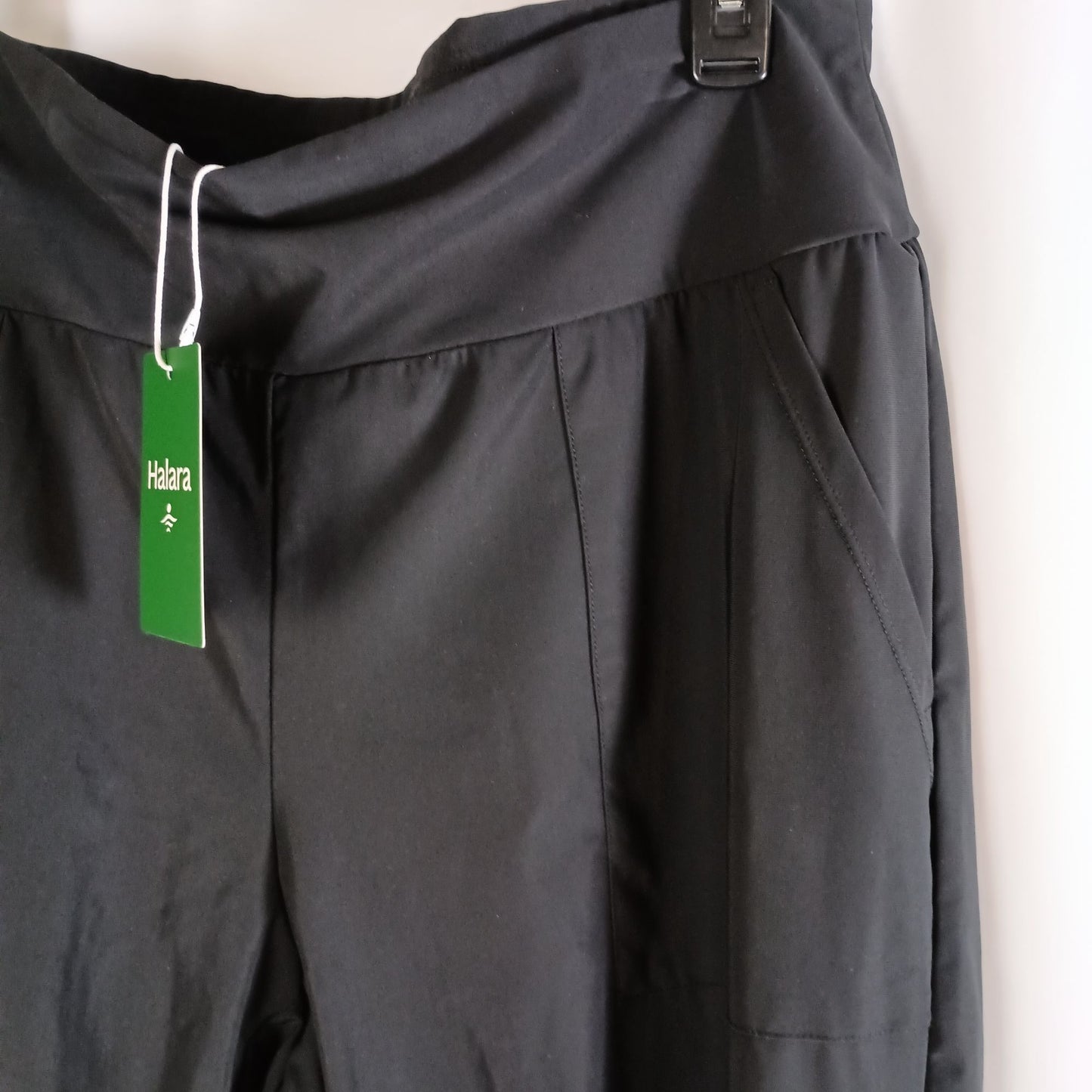 Halara Black High Waisted Plain Side Pocket Casual Joggers size XL