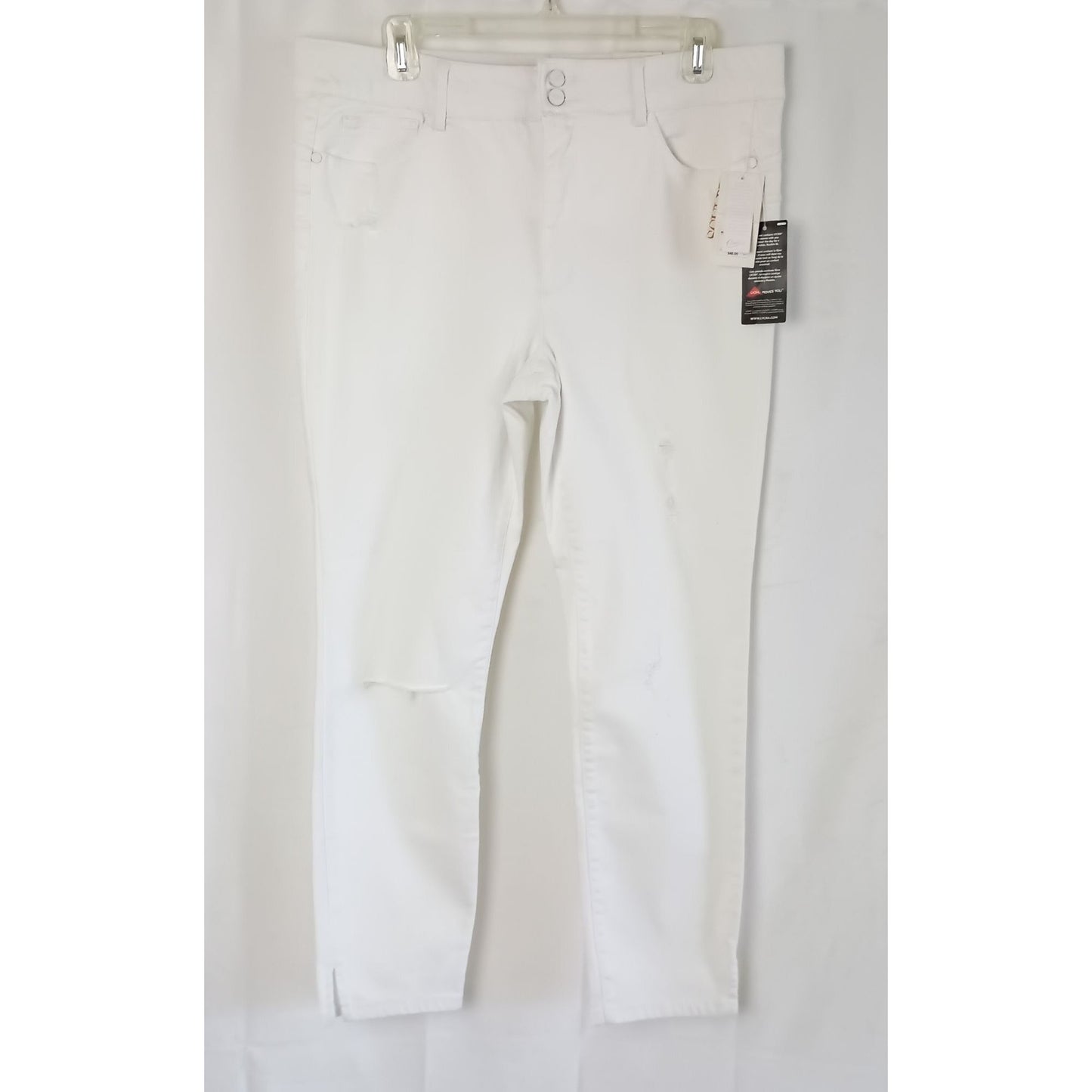 Candies optic white ultimate push-up ankle figure enhancing jeans size 33