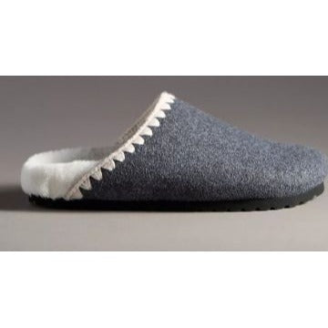 By Anthropologie Whipstitch Slippers Dark Grey indoor outdoor women size 10