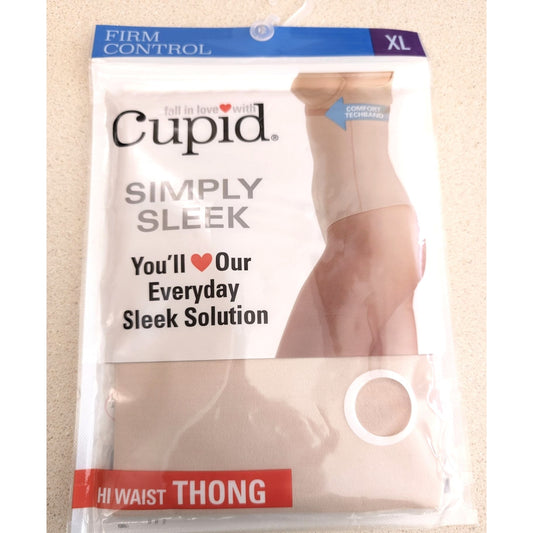 Cupid simply sleek hi waist firm control shaping thong size XL