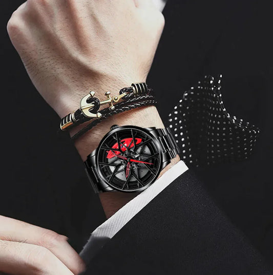 Men's Waterproof Brake Disc Watch