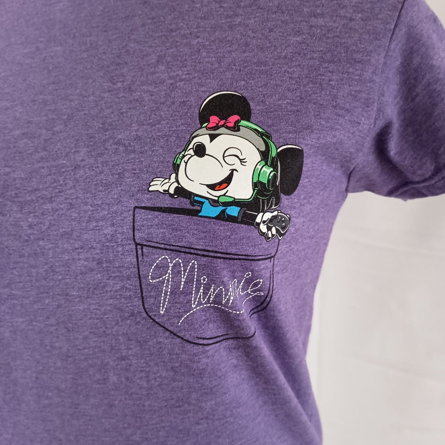 Disney Pop Tees Minnie Mouse purple tshirt junior size M