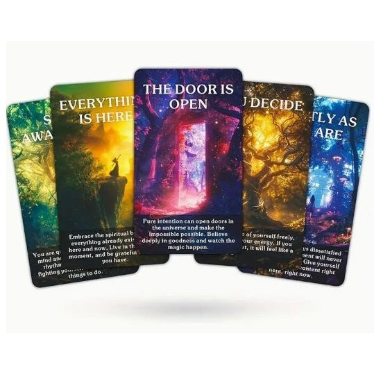 NEW Mystic Forest Oracle Cards – 56-Card Deck with Keywords for Guidance