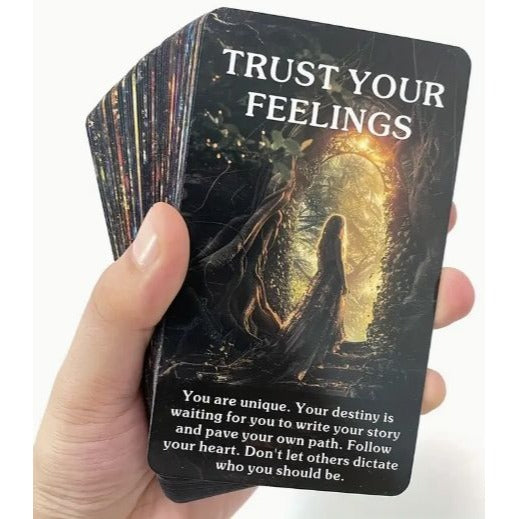 NEW Mystic Forest Oracle Cards – 56-Card Deck with Keywords for Guidance