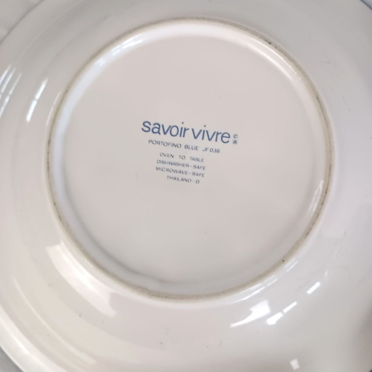 Portofino Blue by Savoir Vivre Stoneware serving cup and saucer set 10 pieces includes serving plate coffee