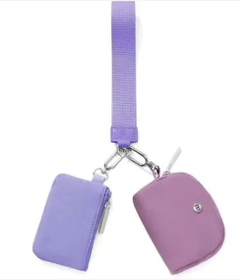 Pouch and Wallet Keychain Wristlet Perfect for Running Errands, Yoga Class, Gym 9 colors to choose from!