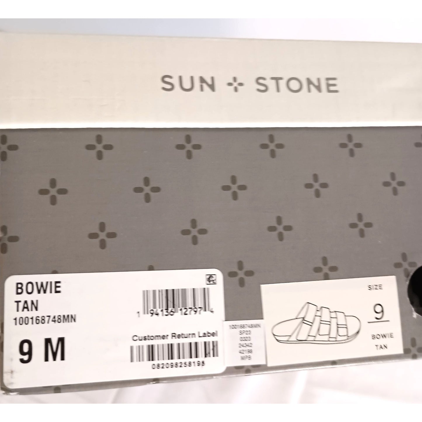 Sun & Stone Bowie footbed sandals wide fit New size 9