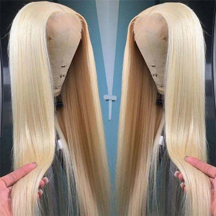 Lace Front Wig - Long - Golden Blonde Matte Gold Breathable - Beautiful Flattering Color for all skin tones