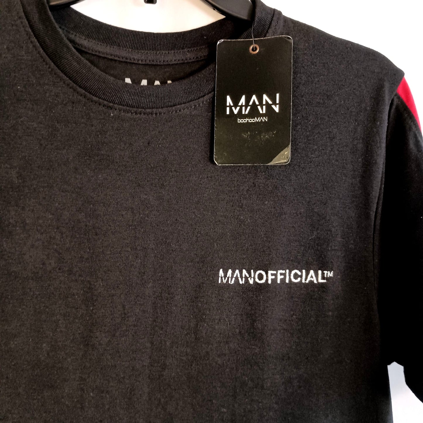 MANOFFICIAL by Boohoo Man black heavyweight t-shirt New men size S