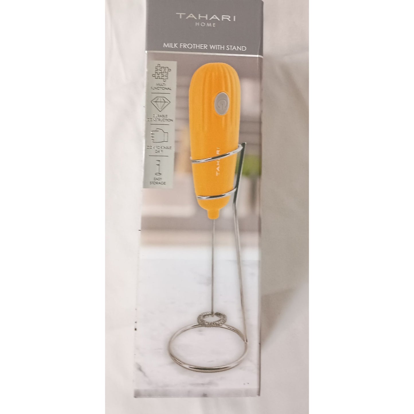 New in Box Tahari Home Milk Frother with Stand