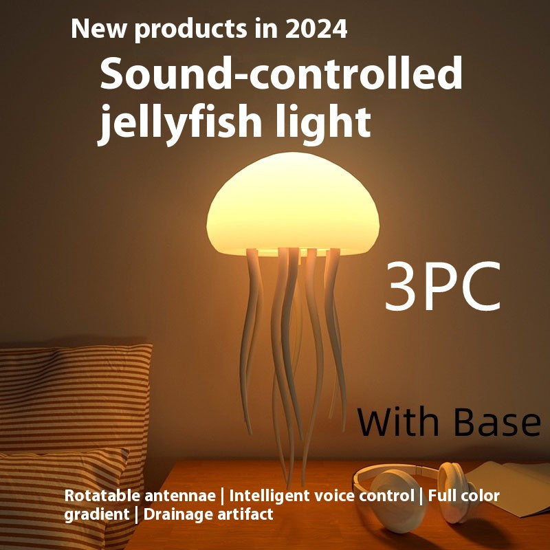 Jellyfish Mood Lamp LED Jellyfish Night Light Portable Jellyfish Lamp Jellyfish Decorations Smart Lamp For Bedside Desk