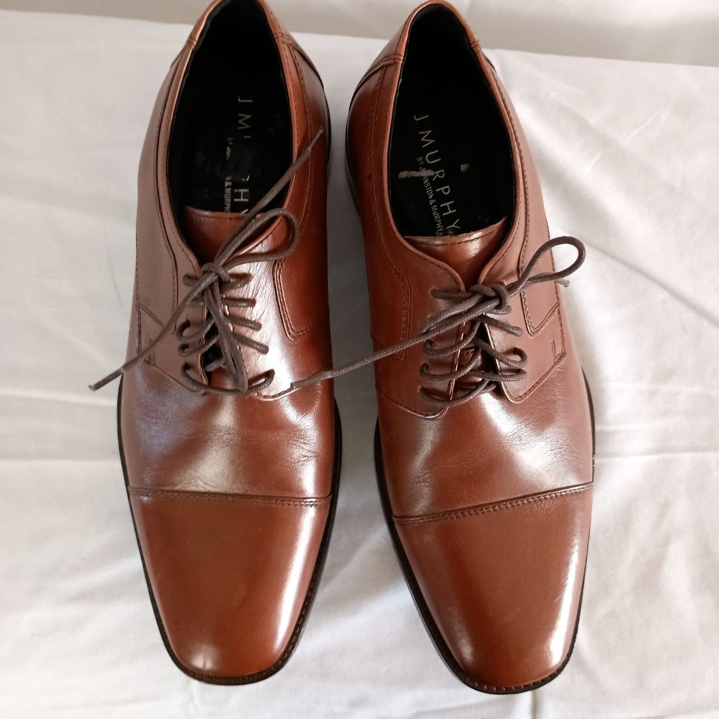 J. Murphy by Johnston & Murphy Novick Cap Toe Oxford Cognac size 10W