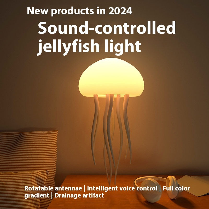 Jellyfish Mood Lamp LED Jellyfish Night Light Portable Jellyfish Lamp Jellyfish Decorations Smart Lamp For Bedside Desk