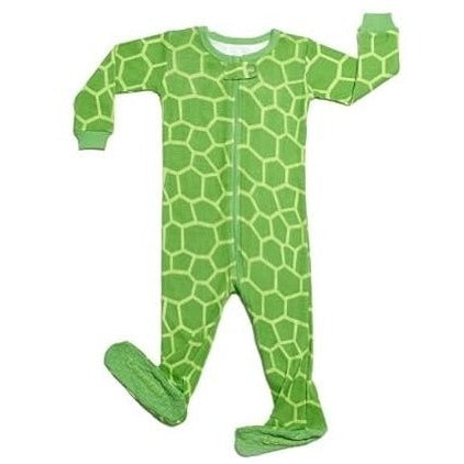 Leveret Footed Turtle Pajama Sleeper gripper feet size 6-12 Mos.