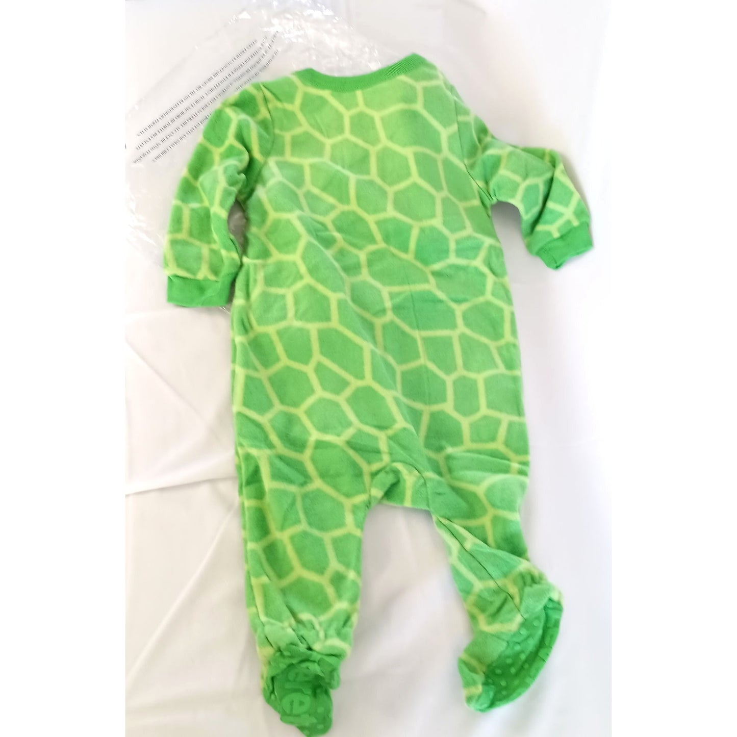 Leveret Footed Turtle Pajama Sleeper gripper feet size 6-12 Mos.