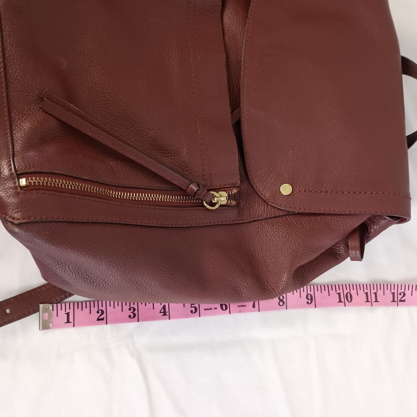 Cole Haan Jade premium leather backpack Twilight Mauve