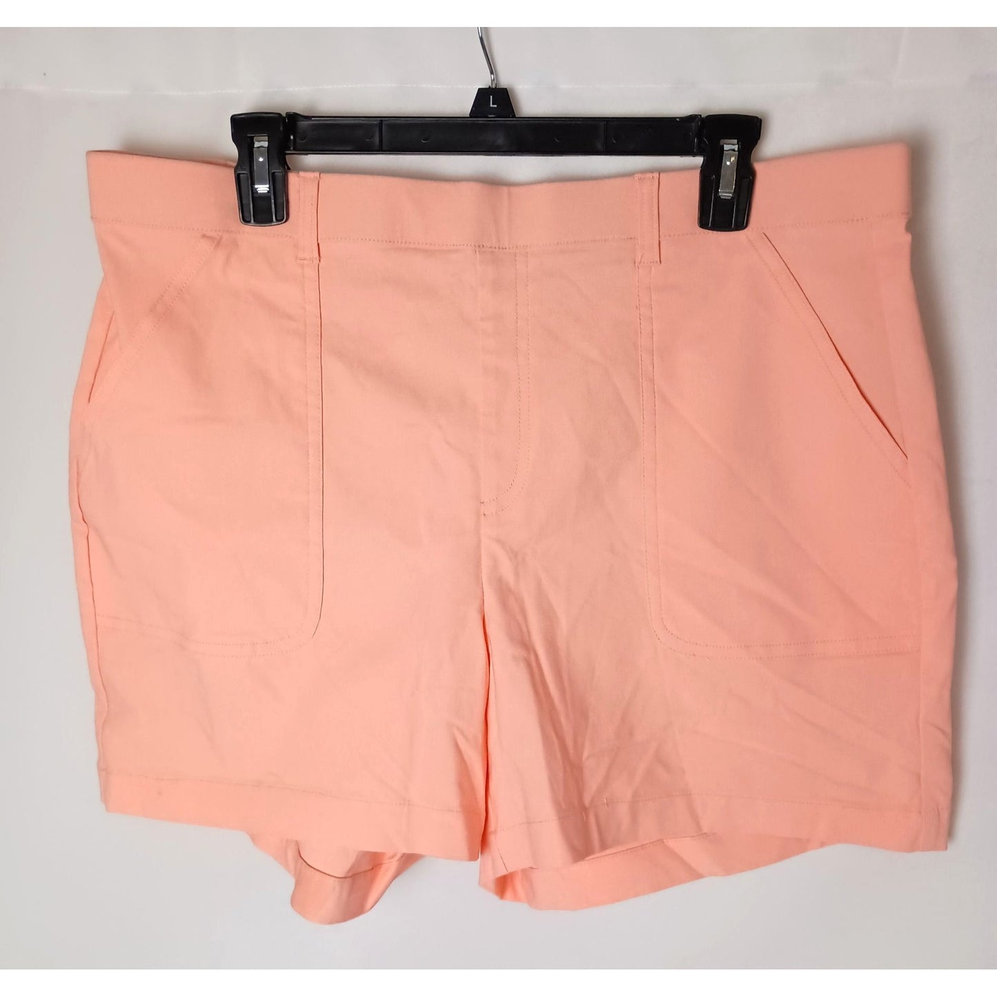 INC ultra high rise core shorts first blush stretch pockets size 18