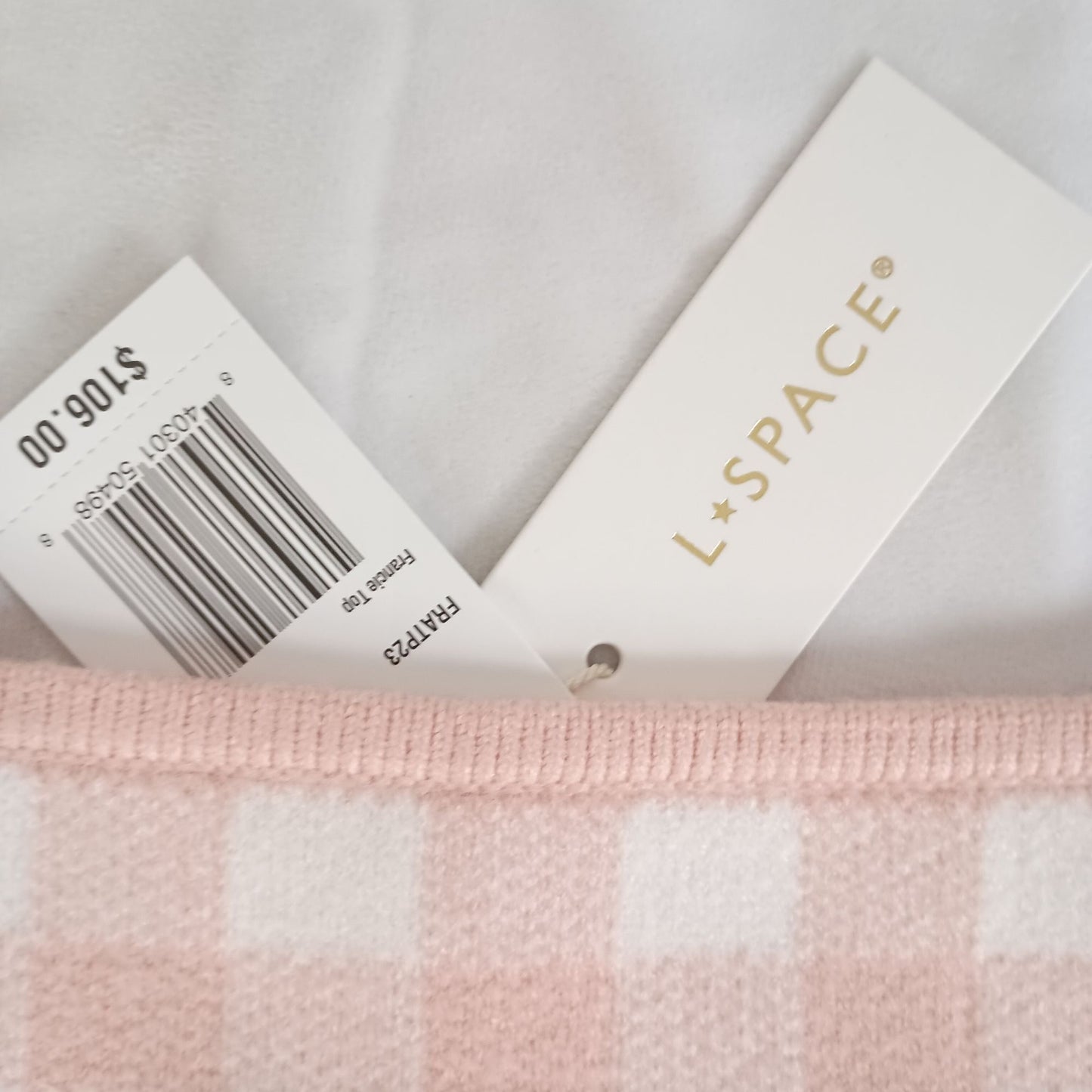 L*Space Francie Crop Top - Pink, Super Soft, Size M ($106 Retail)